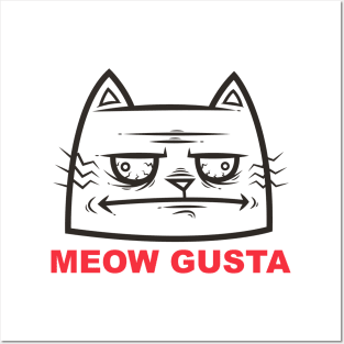 MEOW GUSTA Posters and Art